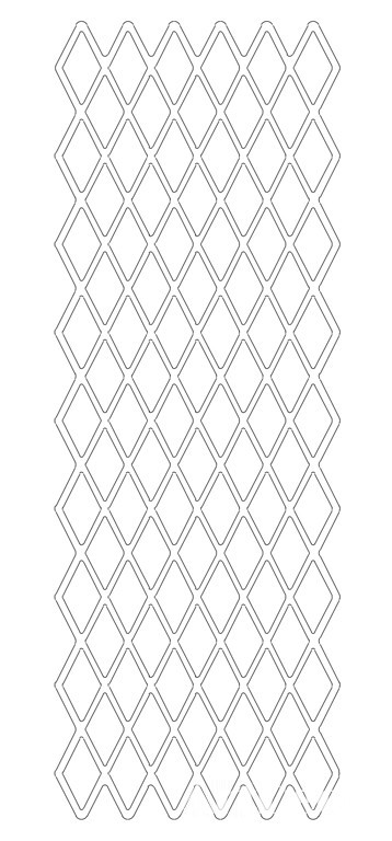 Резная 3D перегородка Romb Panel