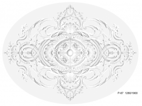 Розетка из гипса ArtDeco Р-67 (d-1280/1900)